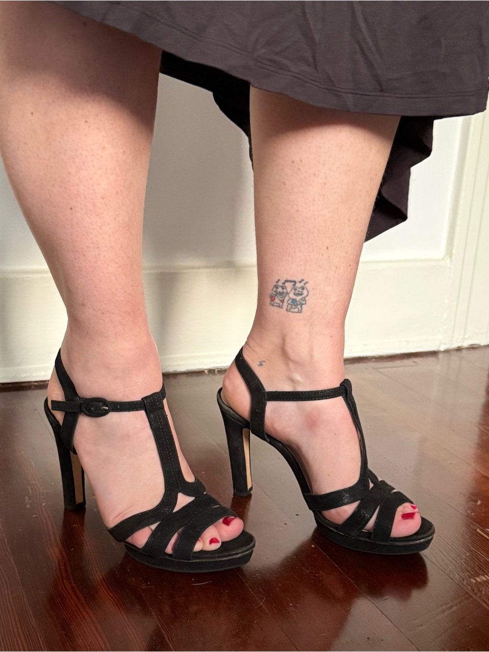 Black Strappy Repetto Heels